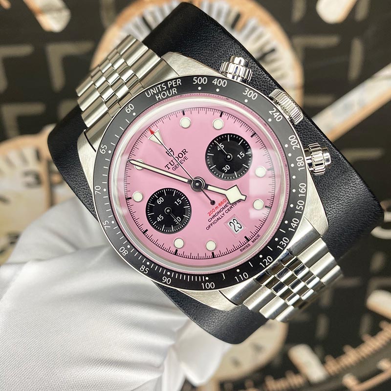 Tudor 2024 Black Bay Chrono Pink Dial 79360N