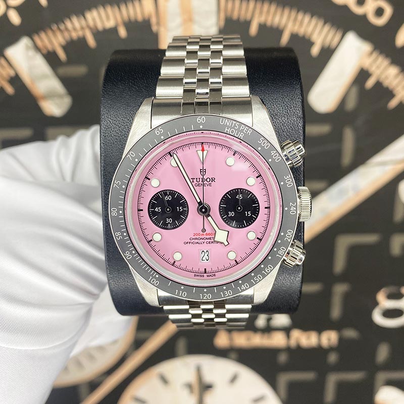 Tudor 2024 Black Bay Chrono Pink Dial 79360N