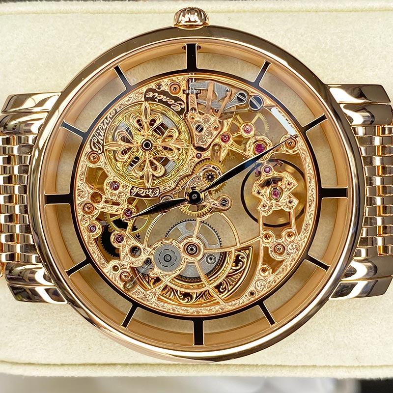 Patek Philippe Ultra-Thin Complication 39mm 5180-1R-001 Openworked Hand-Engraved Dial