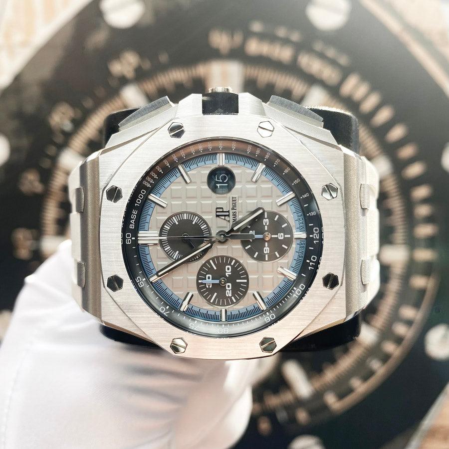 Audemars Piguet Royal Oak Limited Edition Offshore Chronograph 44mm 26417BC.OO.A002CR.01 White Dial Pre-Owned - Gotham Trading 