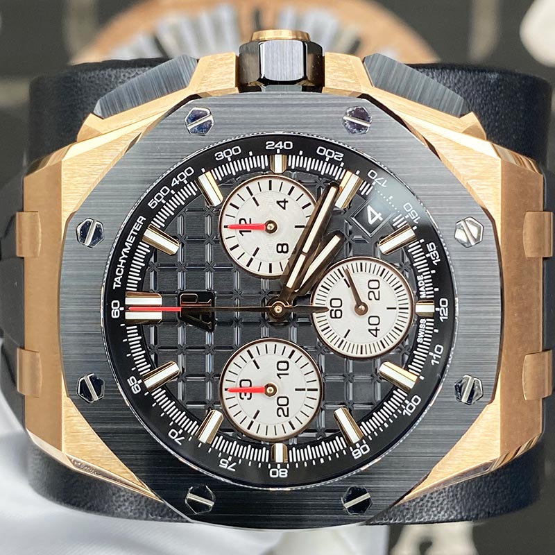 Audemars Piguet AP SERVICED 2024 Royal Oak Offshore Chronograph 43mm 26420RO Black Dial Pre-Owned