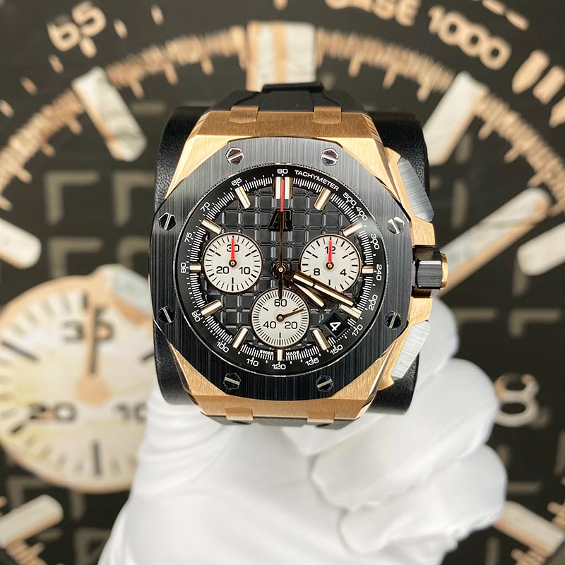 Audemars Piguet AP SERVICED 2024 Royal Oak Offshore Chronograph 43mm 26420RO Black Dial Pre-Owned