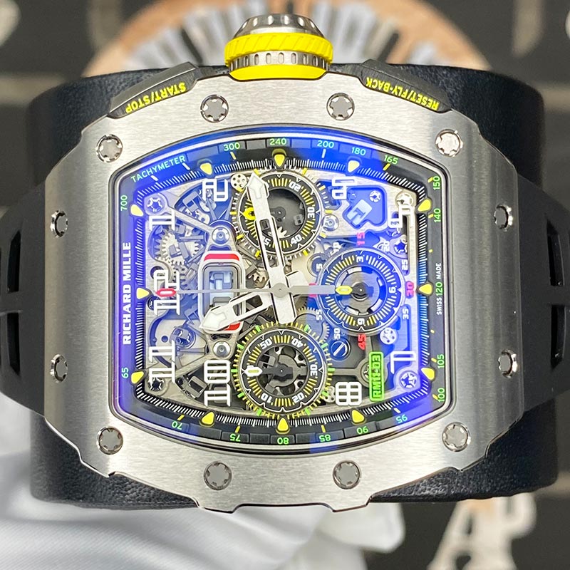 Richard Mille Chronograph RM11-03 Titanium 50mm Openworked Dial Pre-Owned