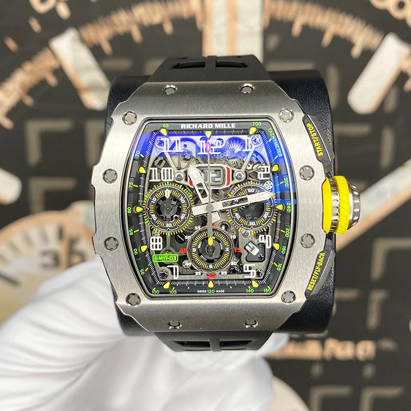 Richard Mille Chronograph RM11-03 Titanium 50mm Openworked Dial Pre-Owned