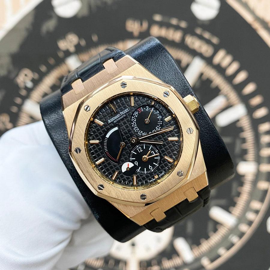 Audemars Piguet Royal Oak GMT Dual Time 39mm 26120OR.OO.D002CR.01 Black Dial Pre-Owned - Gotham Trading 