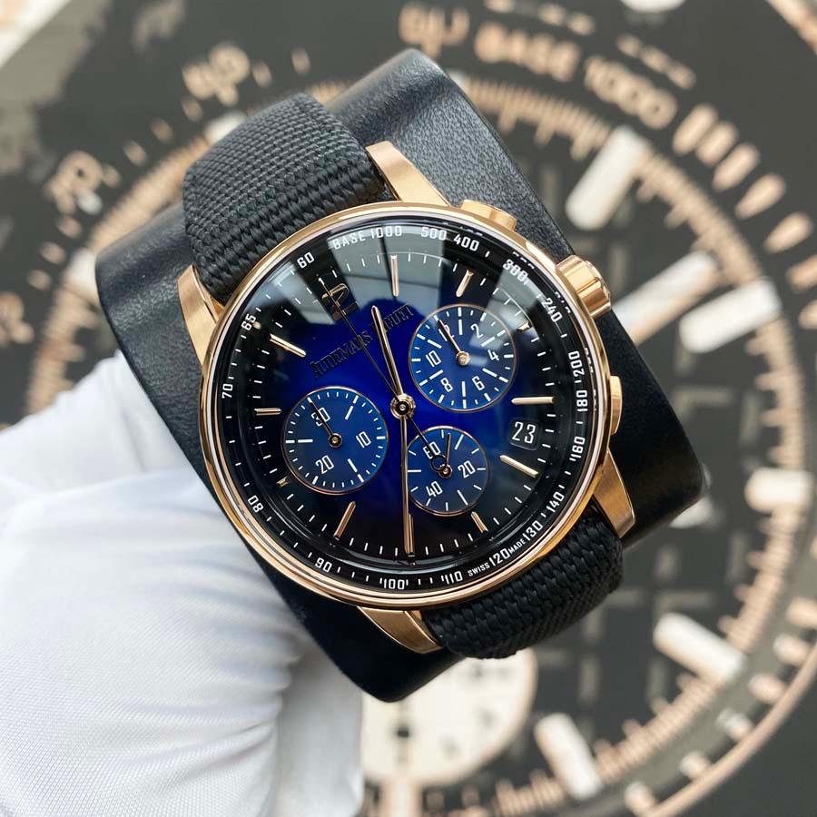 Audemars Piguet Code 11.59 41mm 26393OR.OO.A002KB.03 Smoked Blue Dial - Gotham Trading 