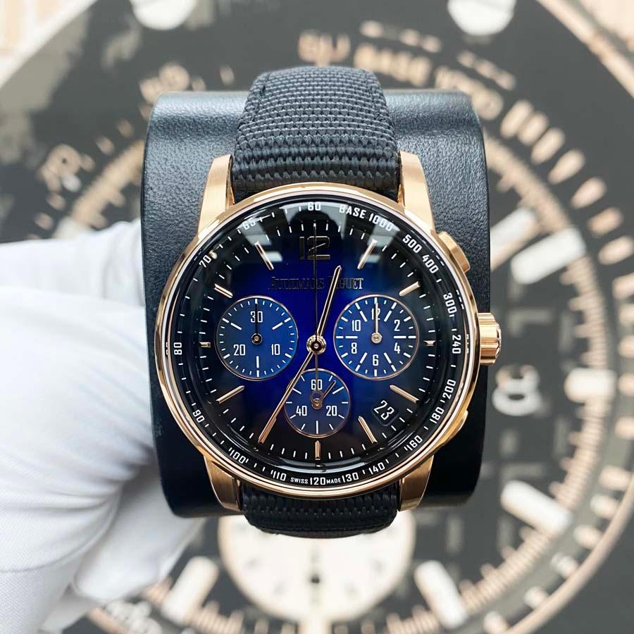 Audemars Piguet Code 11.59 41mm 26393OR.OO.A002KB.03 Smoked Blue Dial - Gotham Trading 
