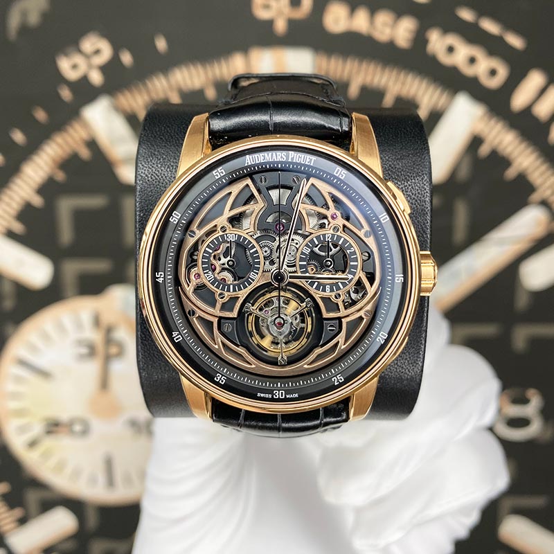 Audemars Piguet Code 11.59 Self Winding Flying Tourbillon Chronograph 41mm 26399NR.OO.D002KB.01 Black Dial Pre-Owned