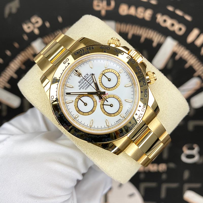 Rolex Cosmograph Daytona 126508 Yellow Gold White Dial