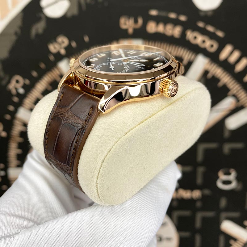 Patek Philippe Calatrava Pilot Travel Time Complication 42mm 5524R-001 Brown Dial Pre-Owned
