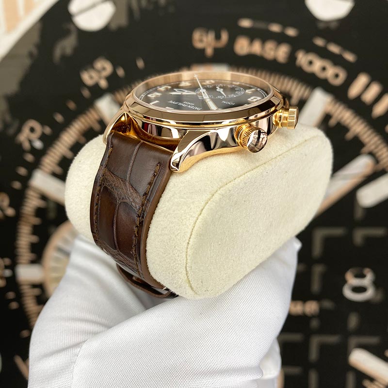 Patek Philippe Calatrava Pilot Travel Time Complication 42mm 5524R-001 Brown Dial Pre-Owned