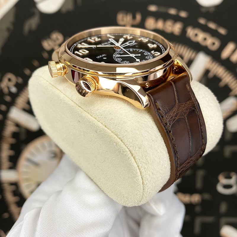Patek Philippe Calatrava Pilot Travel Time Complication 42mm 5524R-001 Brown Dial Pre-Owned
