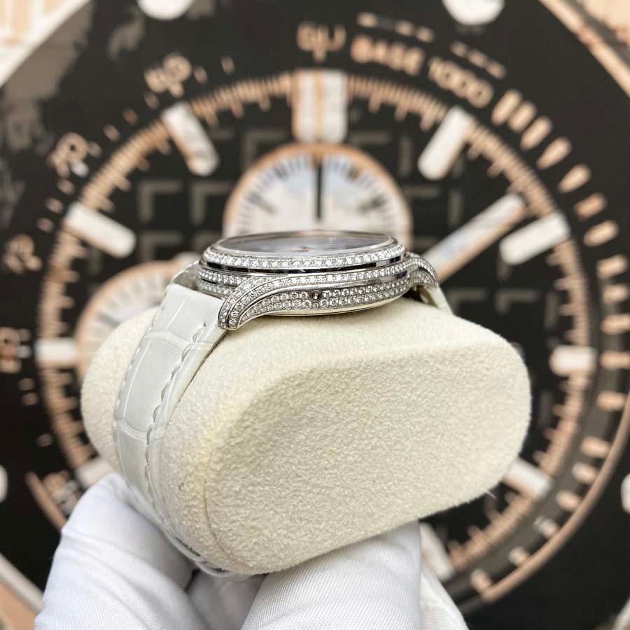 Patek Philippe Annual Calendar Complication 38mm 4948G Mother Of Pearl Dial Pre-Owned - Gotham Trading 