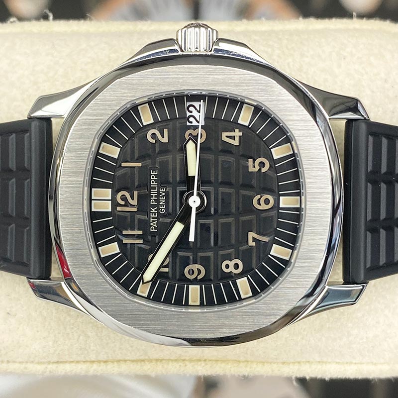 Patek Philippe Aquanaut Skeletonized Case-Back Automatic 35mm 5066A Black Dial Pre-Owned