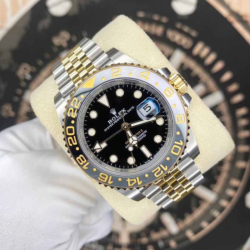 Rolex GMT-Master II 40mm 126713GRNR Black Dial