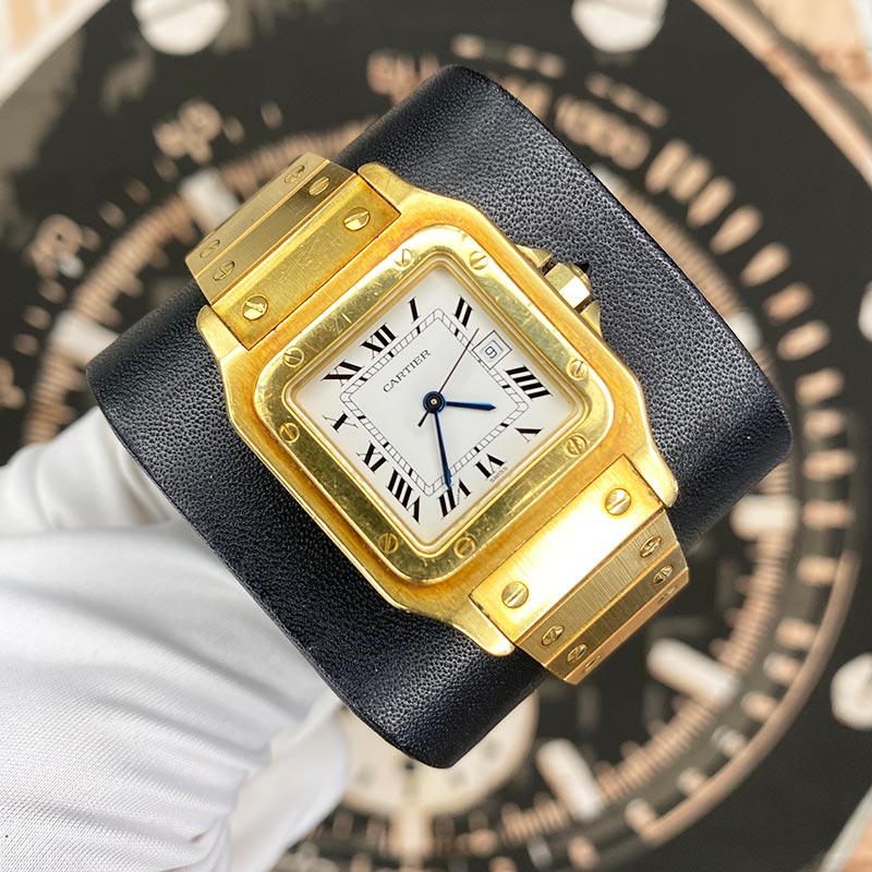 Cartier Vintage Santos 29mm White Roman Dial 2960 Pre-Owned