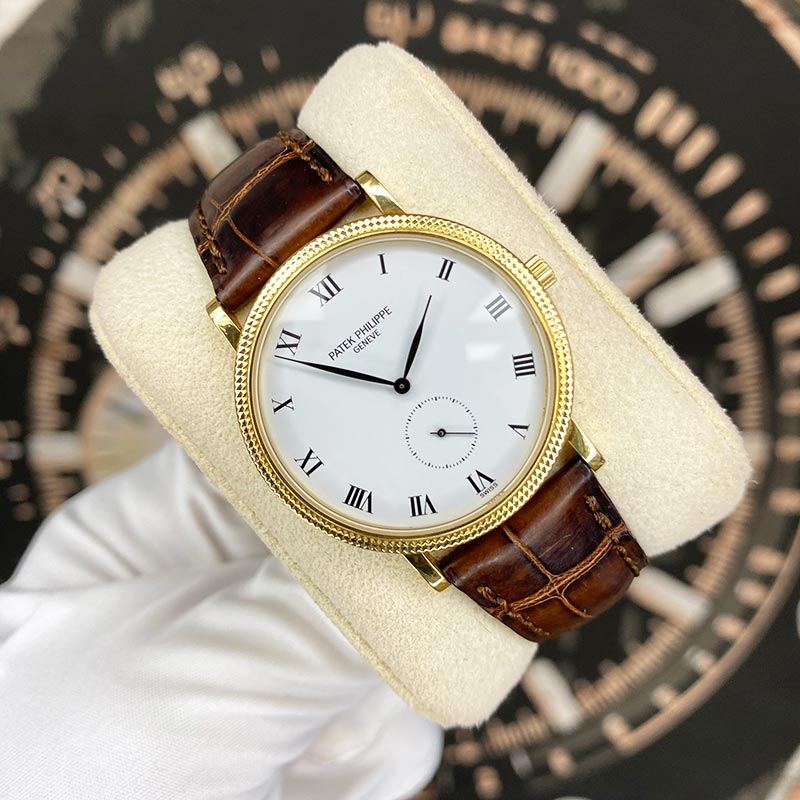 Patek Philippe Calatrava Yellow Gold 33mm White Dial 3919J Pre-Owned