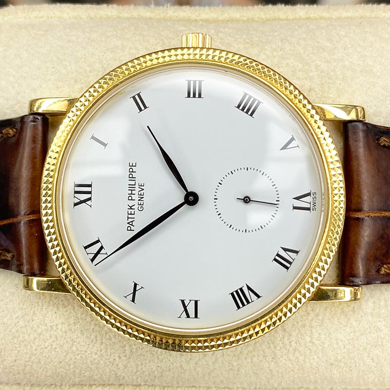 Patek Philippe Calatrava Yellow Gold 33mm White Dial 3919J Pre-Owned
