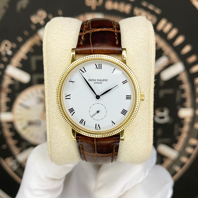 Patek Philippe Calatrava Yellow Gold 33mm White Dial 3919J Pre-Owned