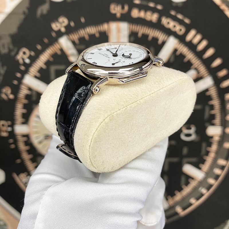 Patek Philippe Complications 36mm Moon Phase 5054G-001 Silver Dial Pre-Owned