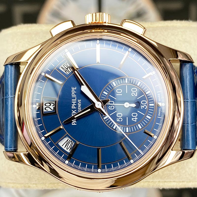Patek Philippe Annual Calendar Chronograph Complication 42mm 5905R Blue Dial