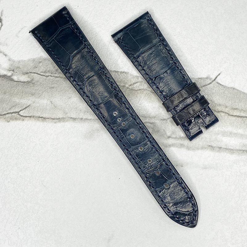 Patek Philippe Padded Blue Alligator Strap 21x16