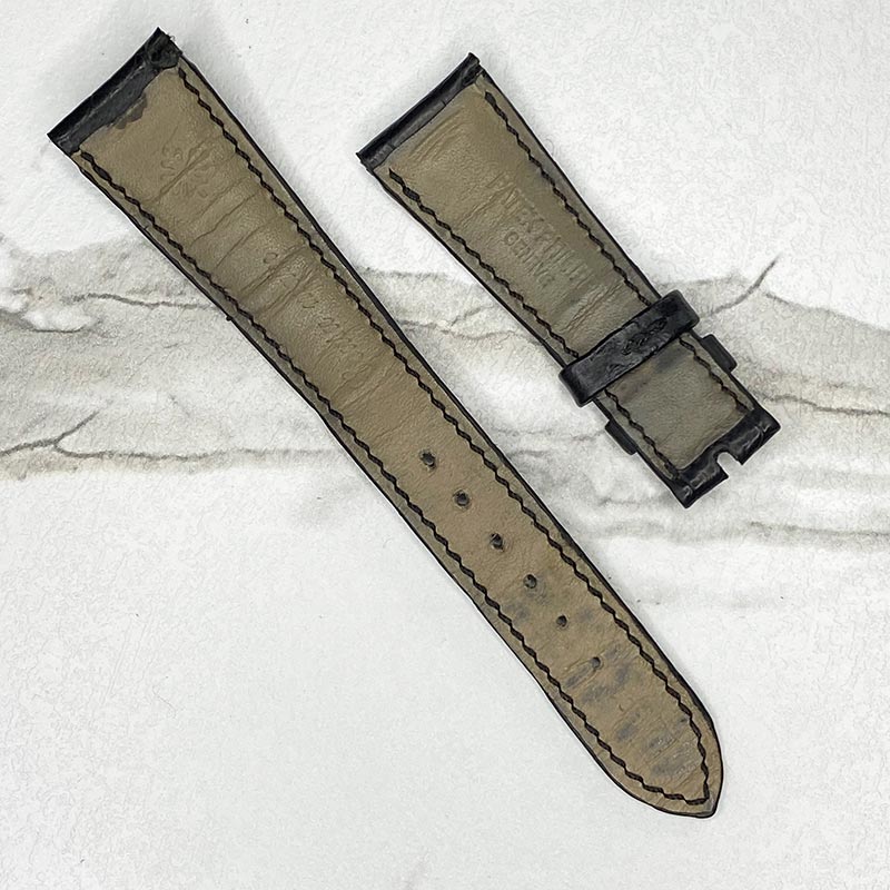 Patek Philippe Matte Black Alligator Strap 20x16