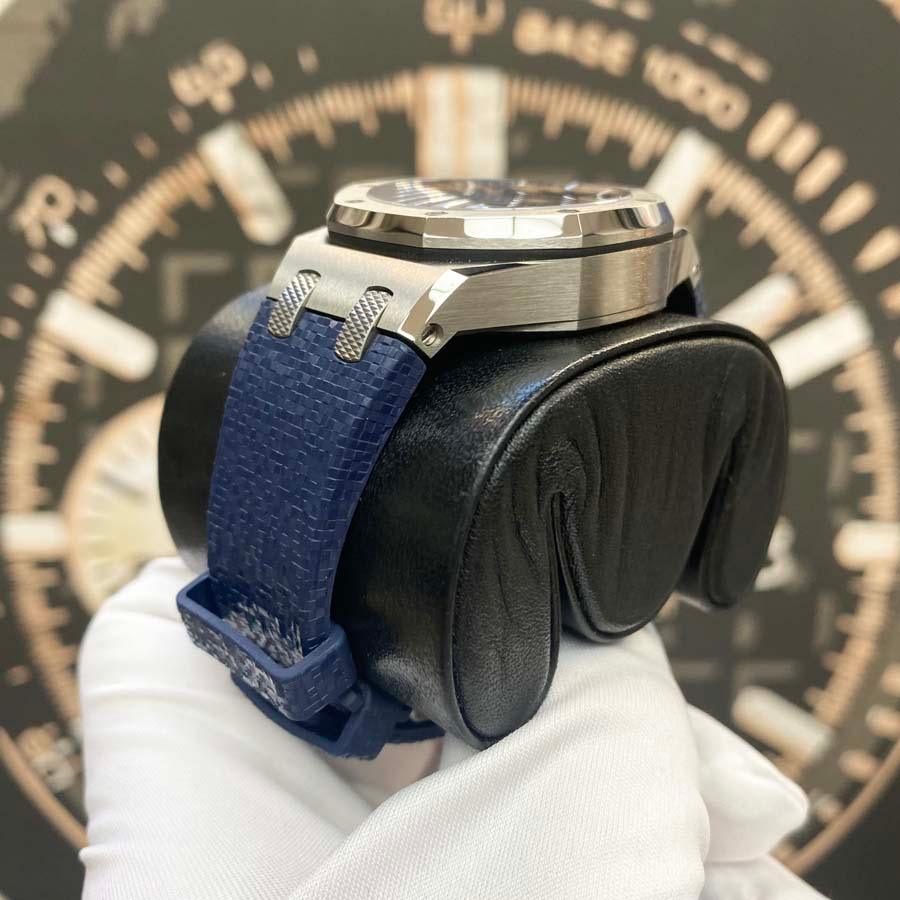 Audemars Piguet Royal Oak Offshore Selfwinding Music Edition 37mm 77600TI.OO.A343CA.01 Blue Dial Pre-Owned - Gotham Trading 