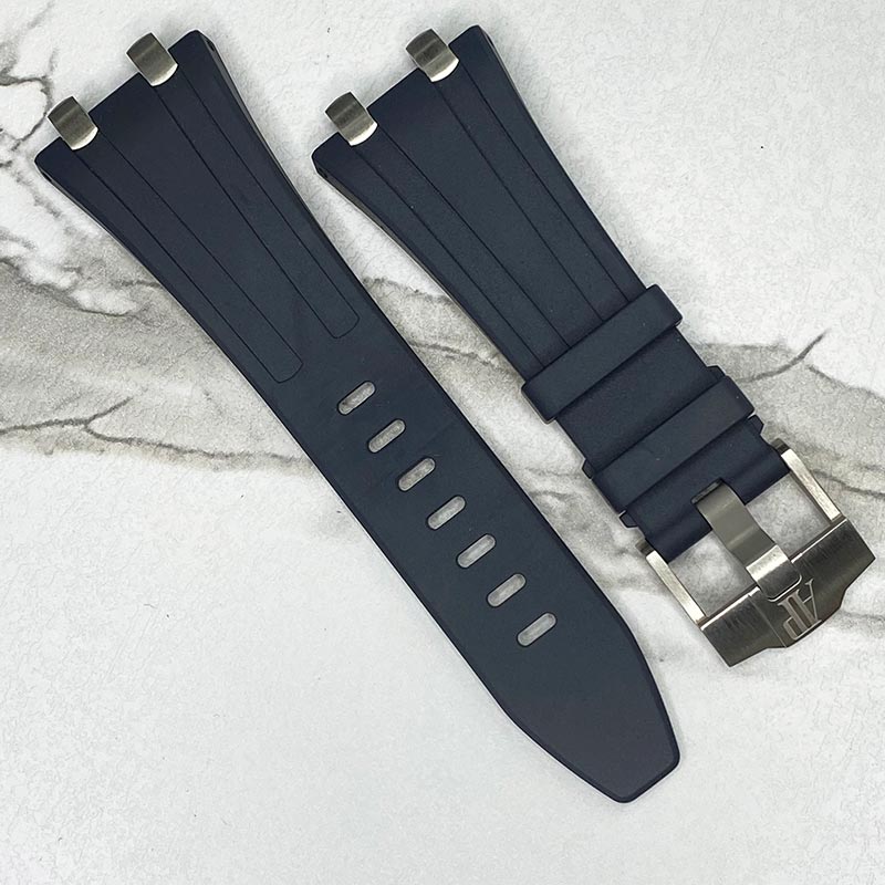 Audemars Piguet Blue Rubber Strap 42mm Offshore With Plots and Buckle