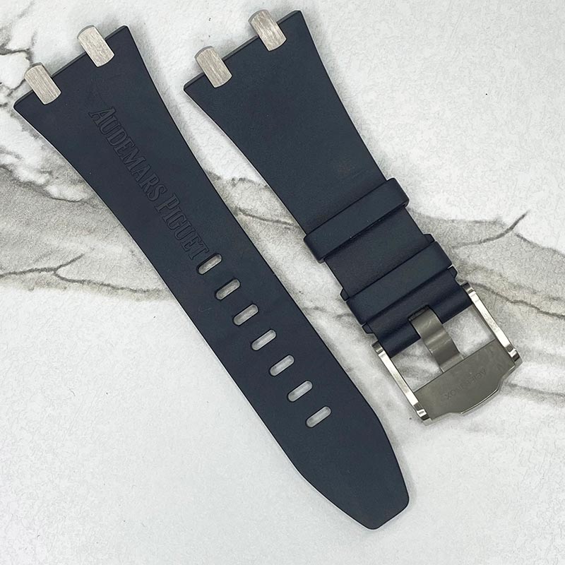 Audemars Piguet Blue Rubber Strap 42mm Offshore With Plots and Buckle