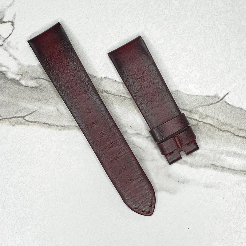Vacheron Constantine Brown/Red Calf Skin Strap 18x16