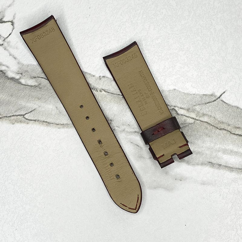 Vacheron Constantine Brown/Red Calf Skin Strap 18x16
