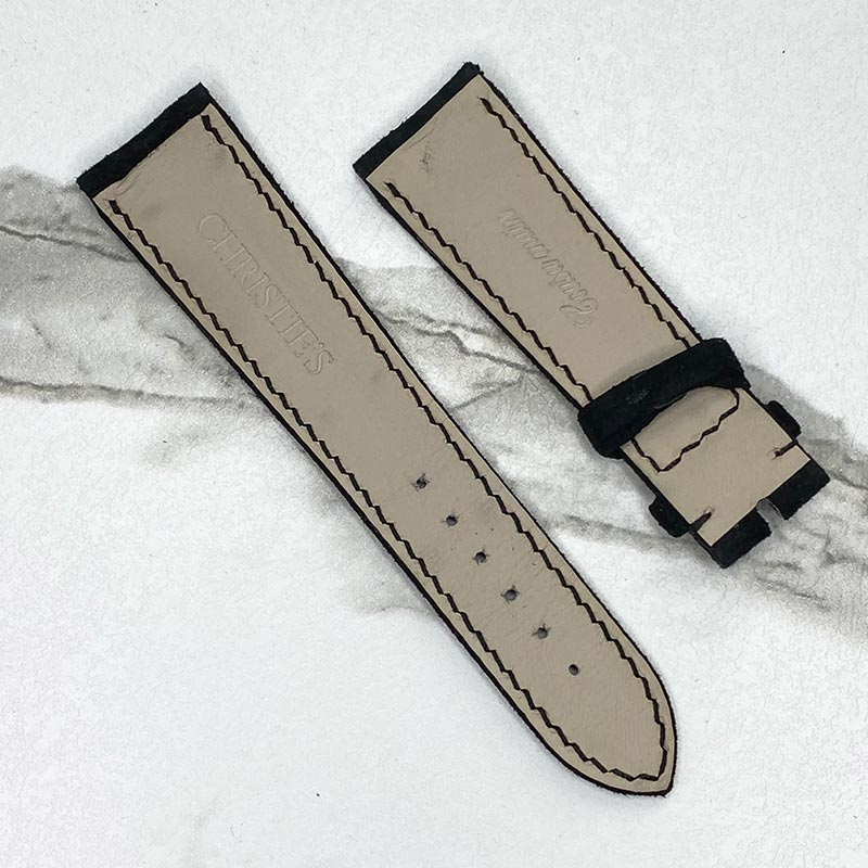 CHRISTIES Audemars Piguet Code 11.59 Black Suede Strap 22x18