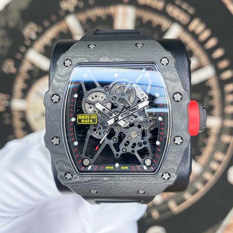 Richard Mille Rafael Nadal RM35-01 Carbon 50mm Skeletonized Dial Pre-Owned