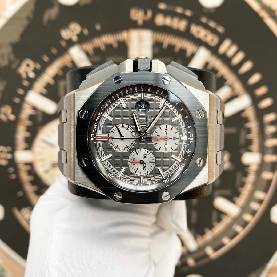 Audemars Piguet Royal Oak Offshore Chronograph 44mm 26400IO.OO.A004CA.01 Grey Dial Pre-Owned - Gotham Trading 