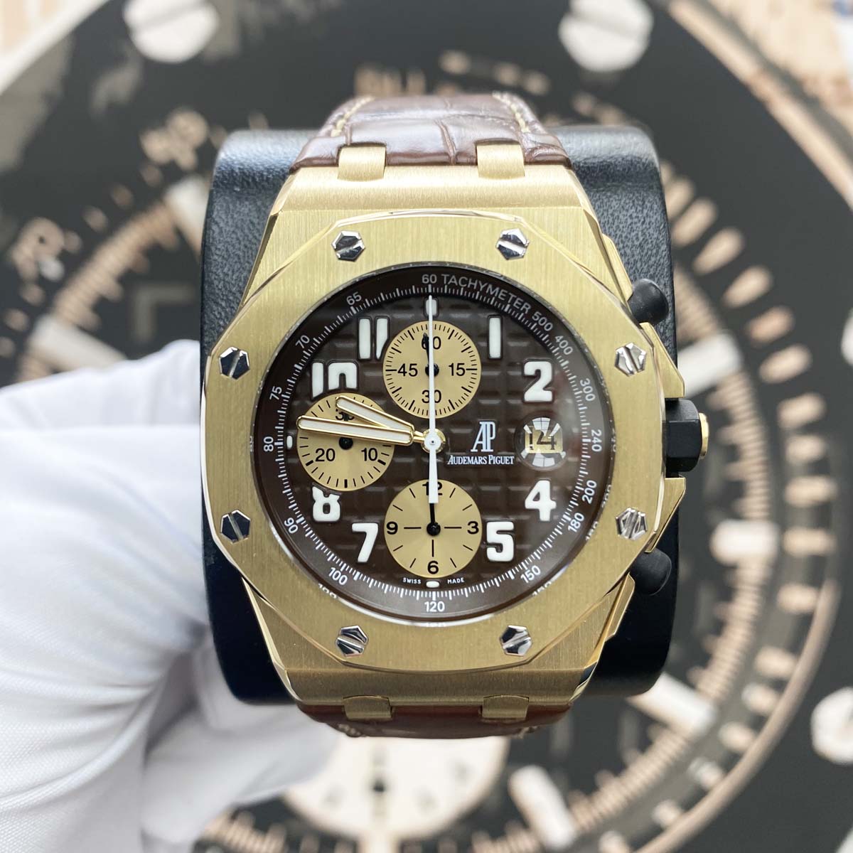 Audemars Piguet Limited Edition Arnold Schwarzenegger Royal Oak Offshore 42mm 26007BA Brown Dial Pre-Owned