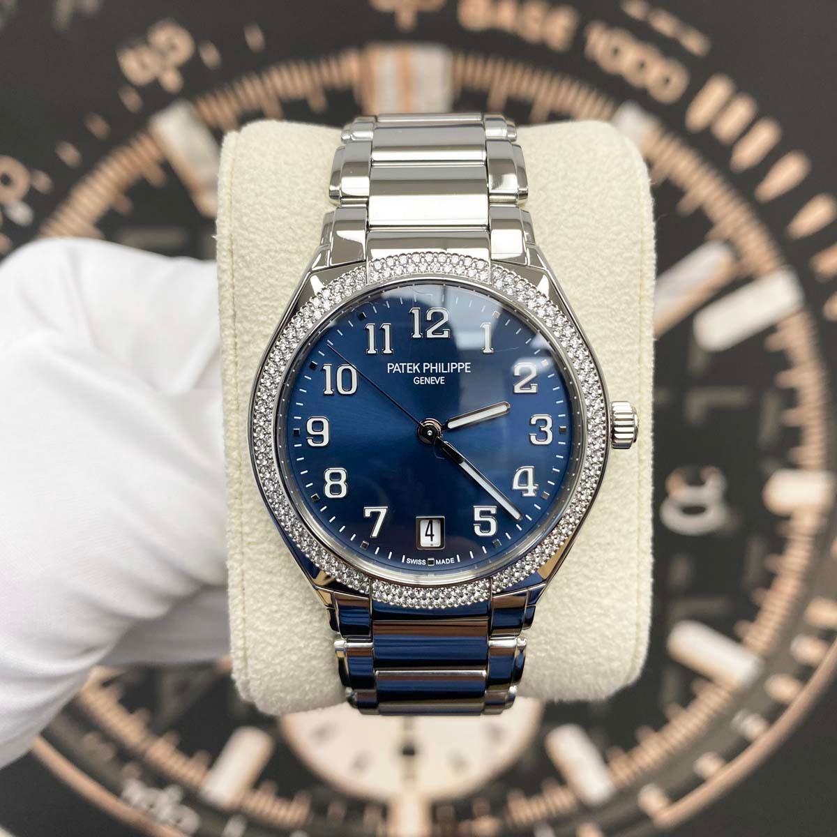 Patek Philippe Round Automatic Twenty-4 36mm 7300/1200A Blue Dial Pre-Owned - Gotham Trading 