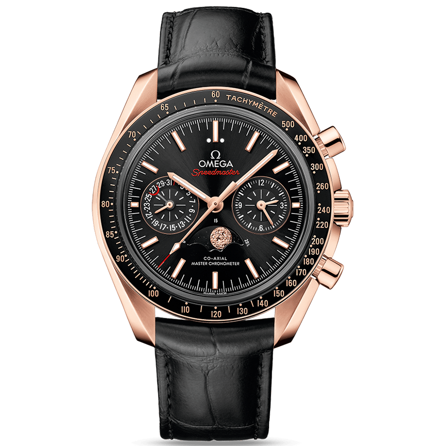 Omega Speedmaster Moonphase Co-Axial Master Chronometer Moonphase Chronograph 44.25mm 304.63.44.52.01.001 Skeletonized Case Back