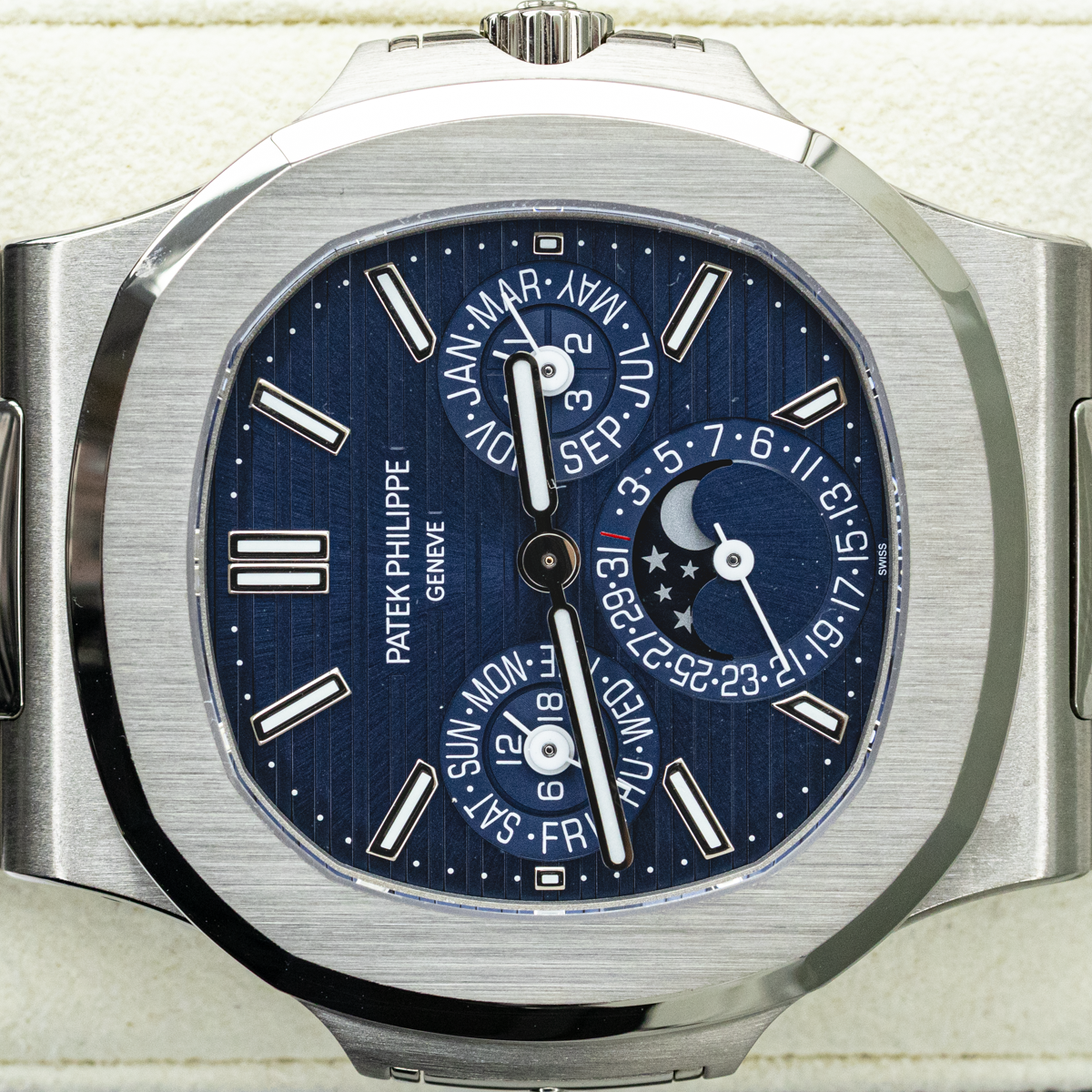 Patek Philippe Extra-Thin Nautilus Grand Complications Perpetual Calendar 40mm 5740/1G Blue Dial