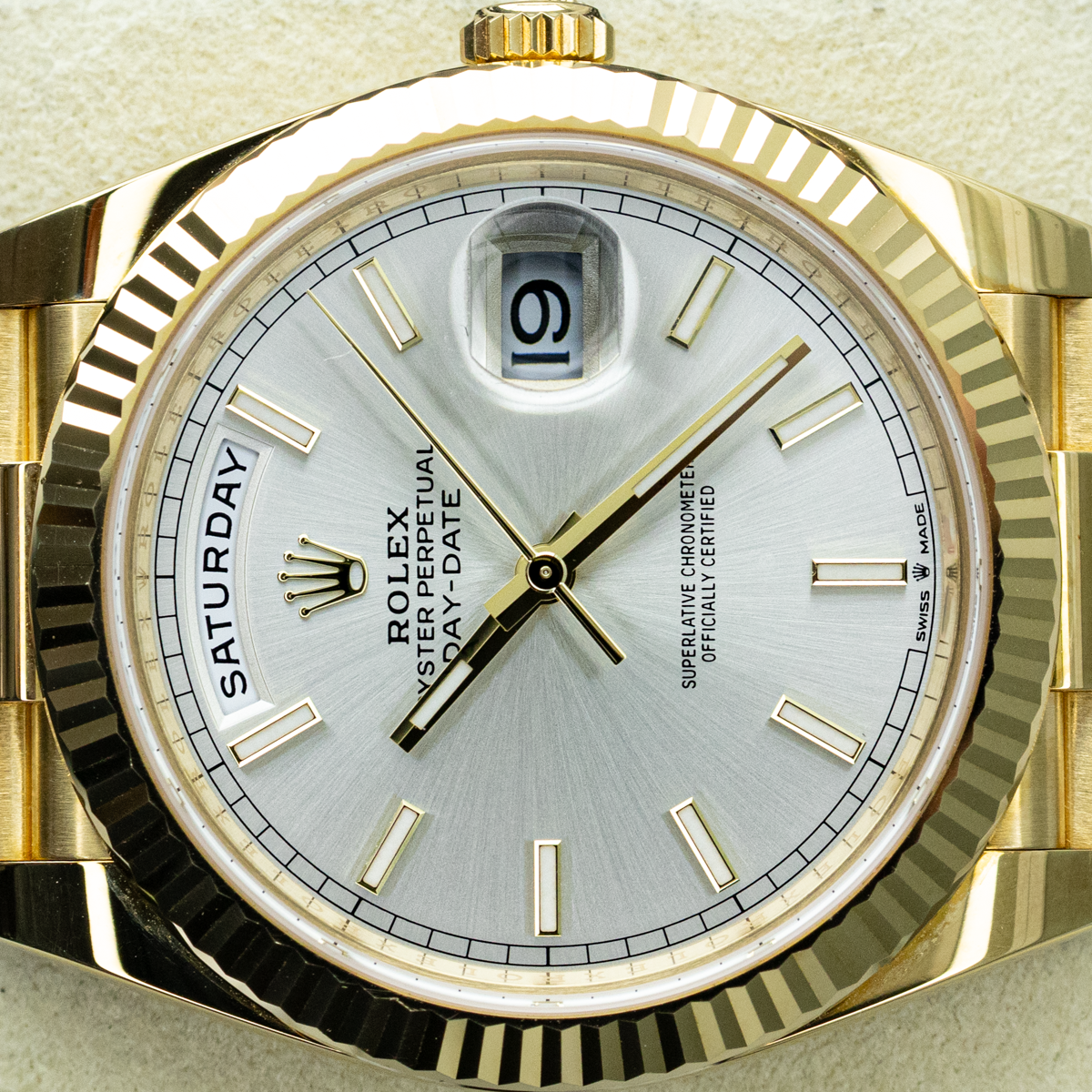 Rolex Day-Date 228238 40mm Silver Dial