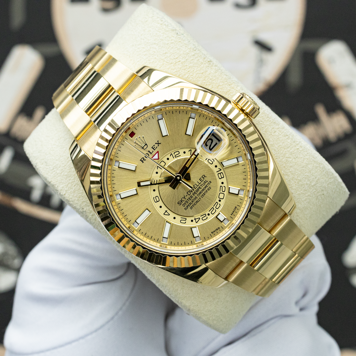 Rolex Sky-Dweller 326938 42mm Champagne Dial Pre-Owned