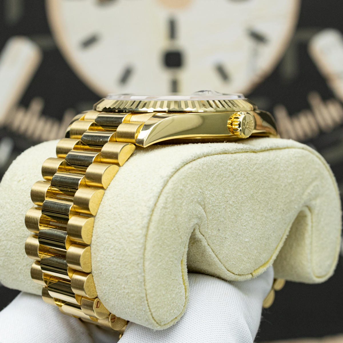Rolex Day-Date 228238 40mm Silver Motif Dial Pre-Owned