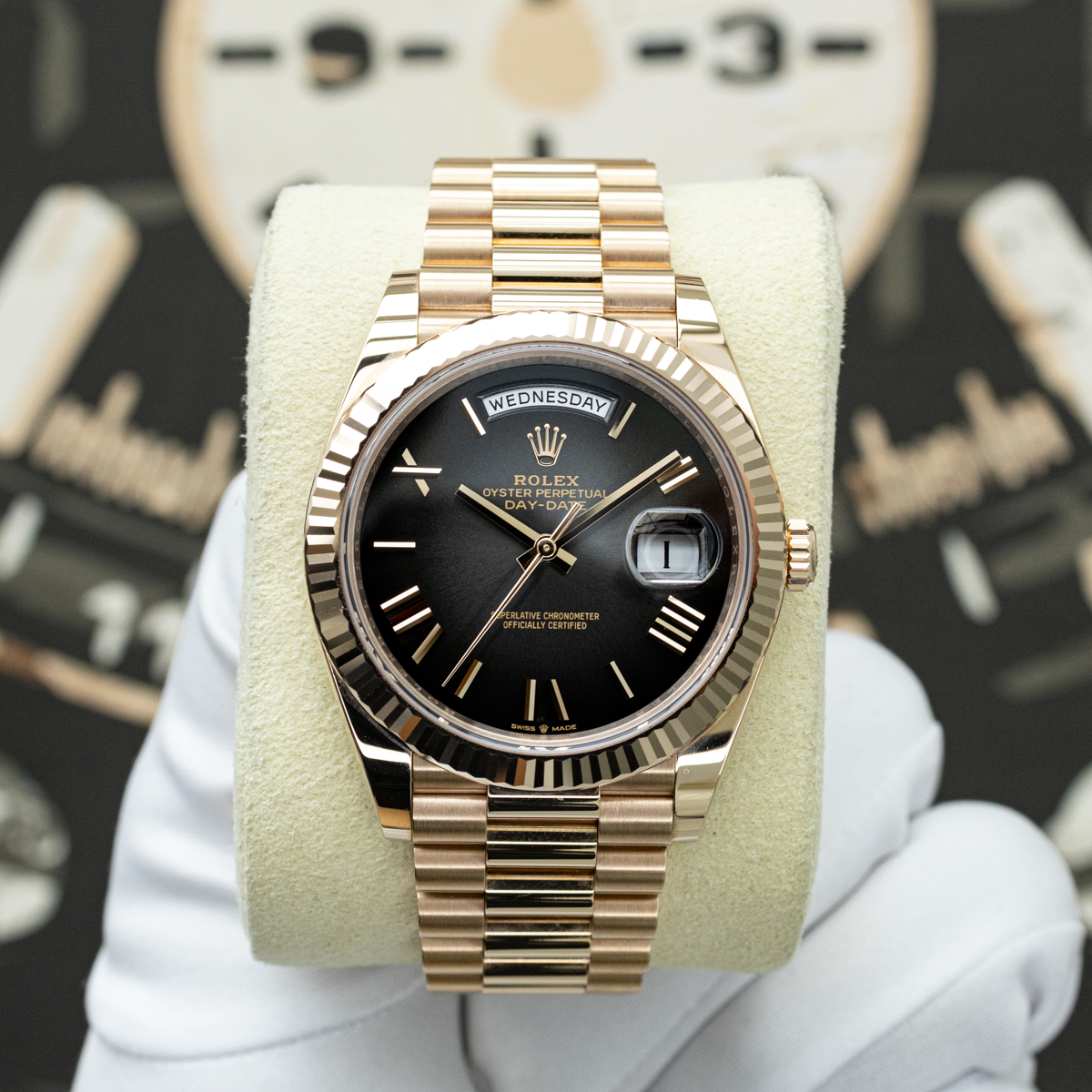 Rolex Day-Date 228235 40mm Slate Ombré Dial