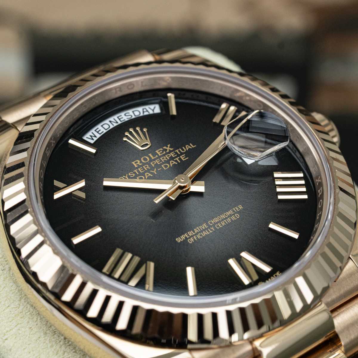 Rolex Day-Date 228235 40mm Slate Ombré Dial
