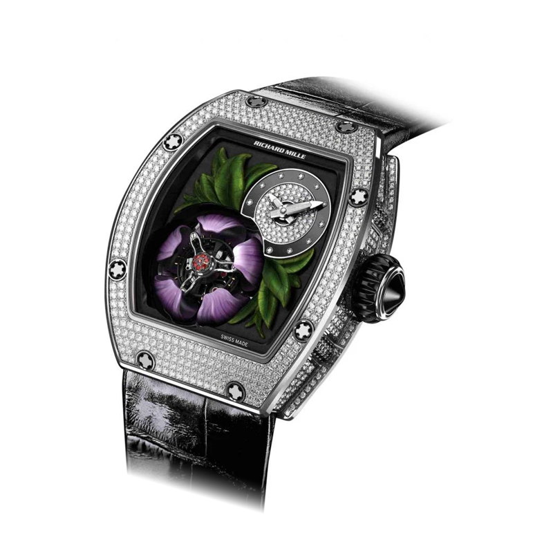 Richard Mille RM 19-02 Tourbillon Fleur 45mm Diamond-Set Magnolia Motif Dial