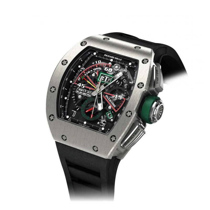 Richard Mille RM 11-01 Roberto Mancini Automatic Flyback Chronograph 50mm Openworked Dial