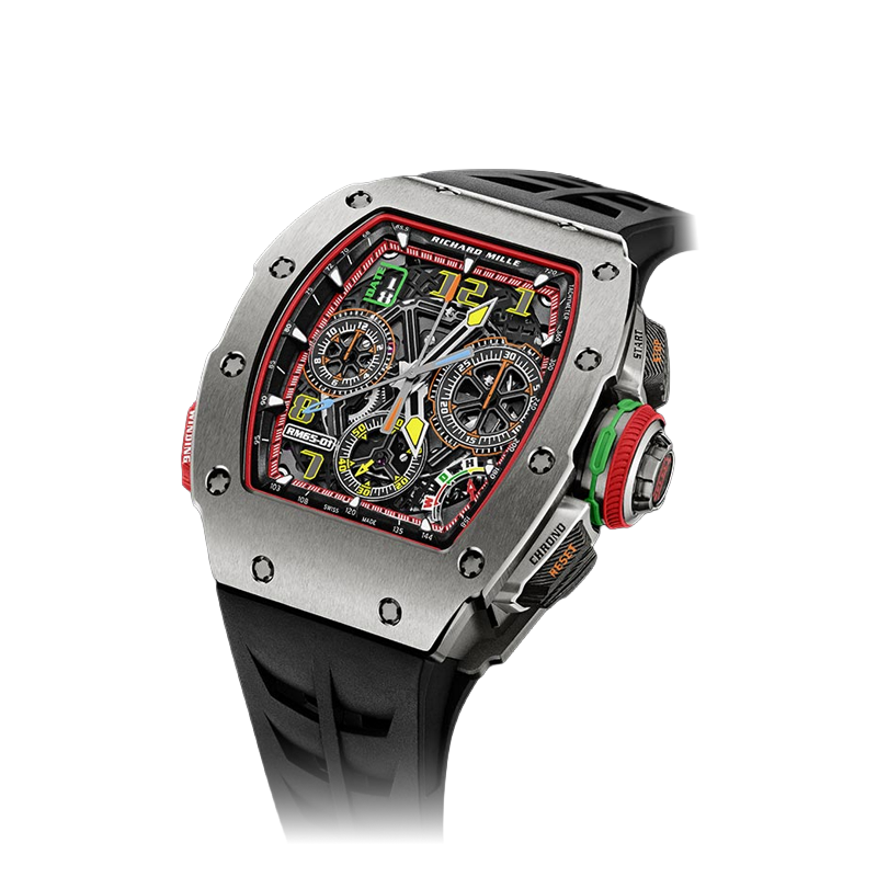Richard Mille RM65-01 Automatic Winding Titanium Split Chronograph Openworked Dial