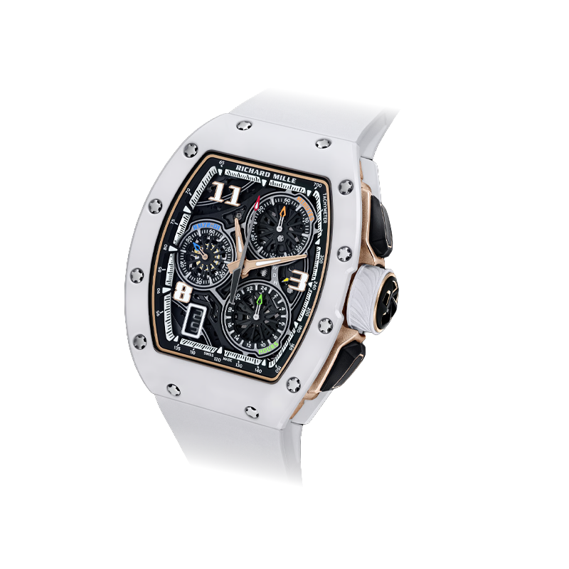 Richard Mille RM72-01 White Ceramic Automatic Winding Lifestyle Flyback Chronograph