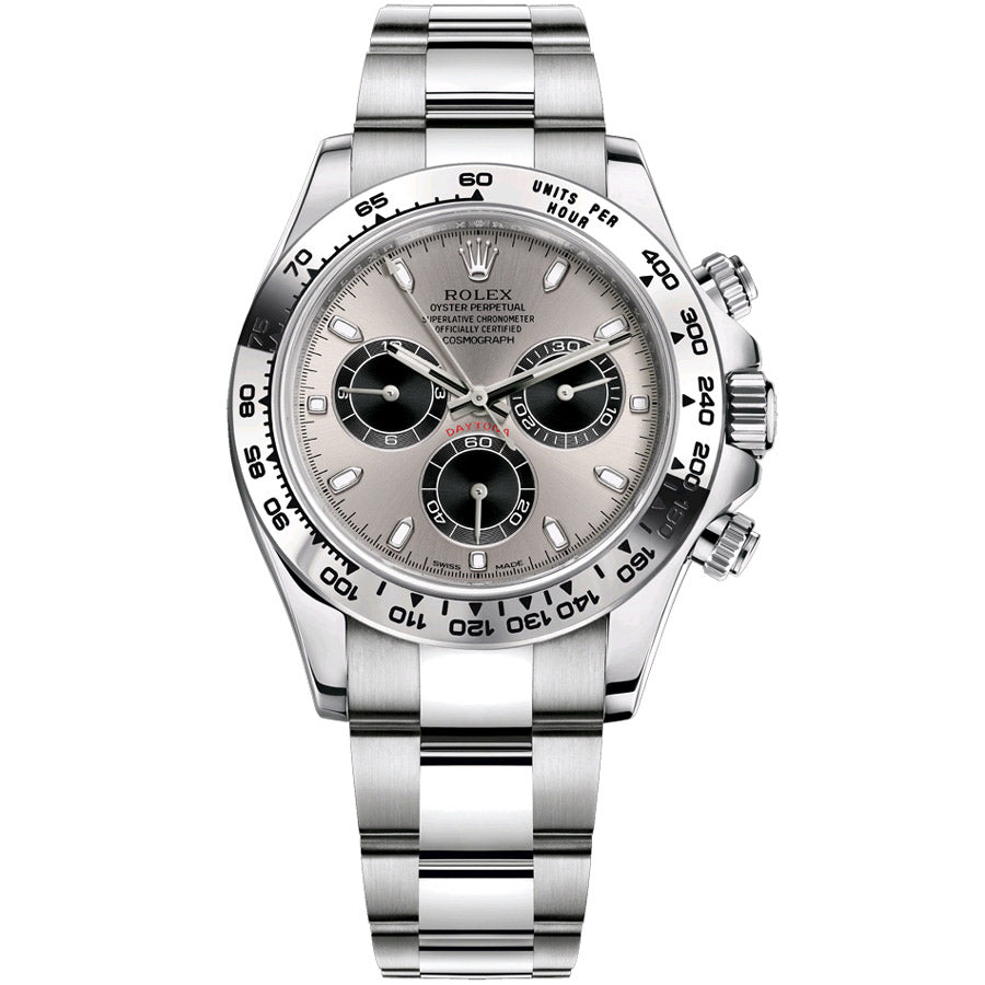 Rolex Daytona 40mm 116509 White Gold Steel Black Dial