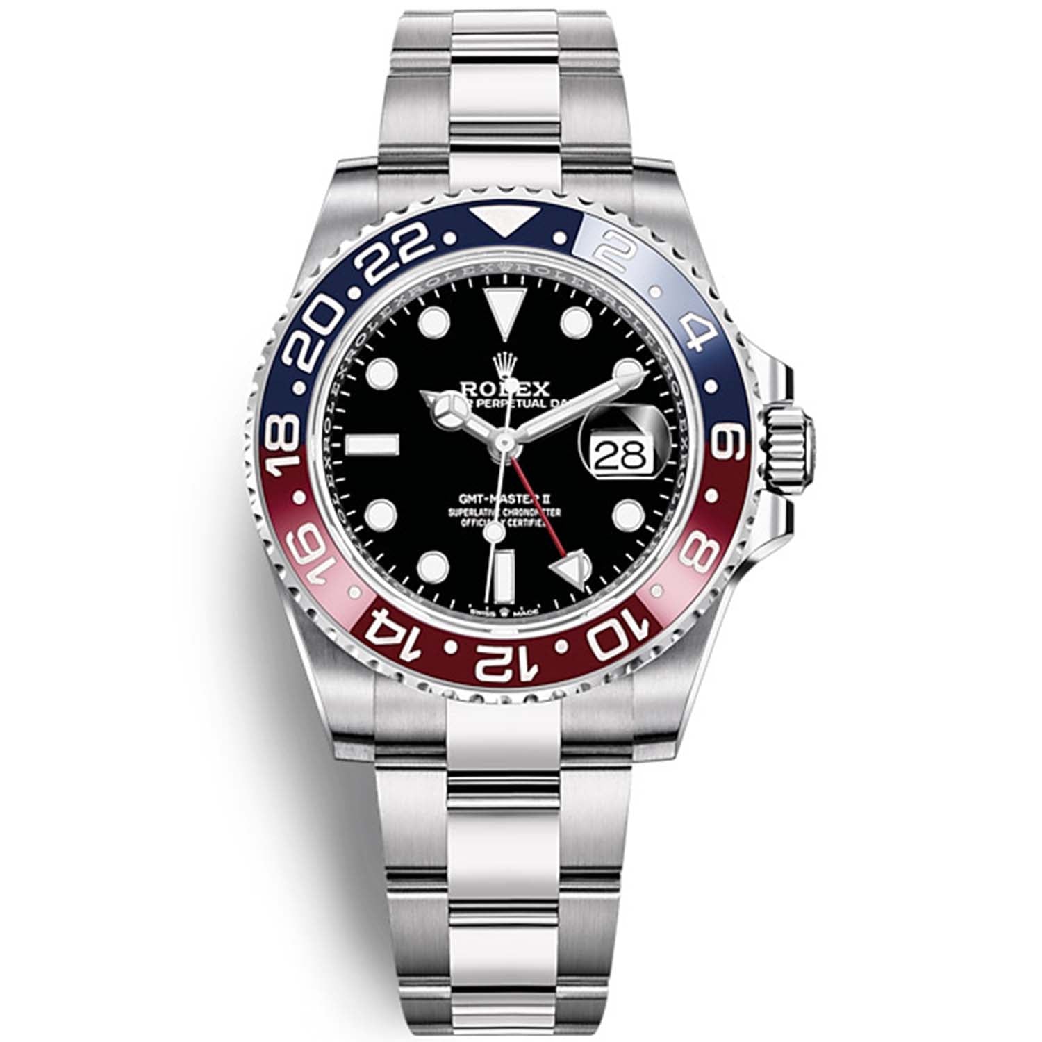 Rolex GMT-Master II "Pepsi" 40mm 126710BLRO Black Dial